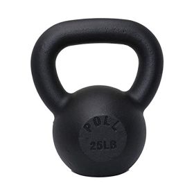 Arm Power Exercise Equipment Kettlebell for Home Fitness (Color: black, Weights Available: 25LB)